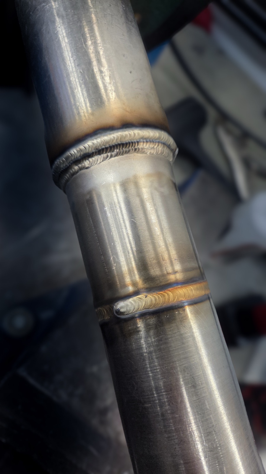Stainless steel pipe with precision TIG welds