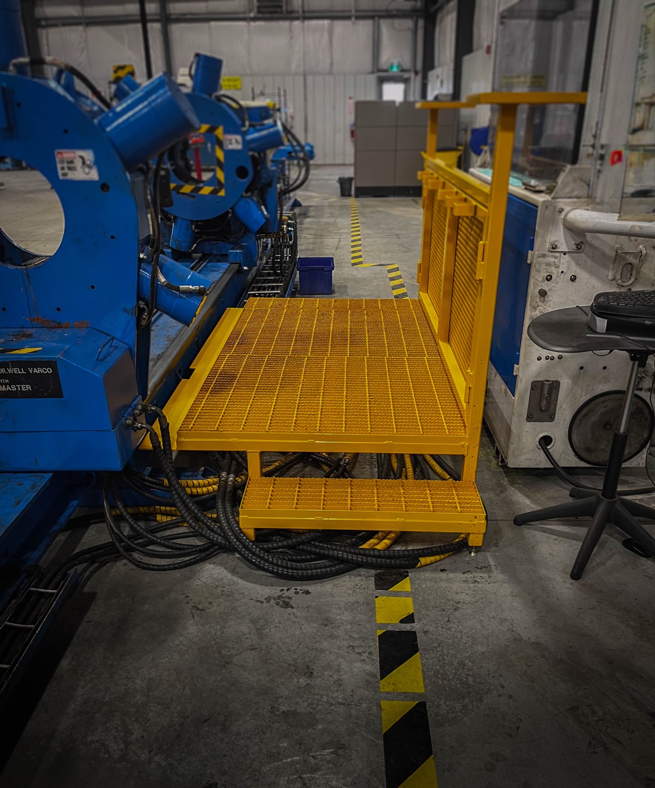 Custom metal fabrication in the shop